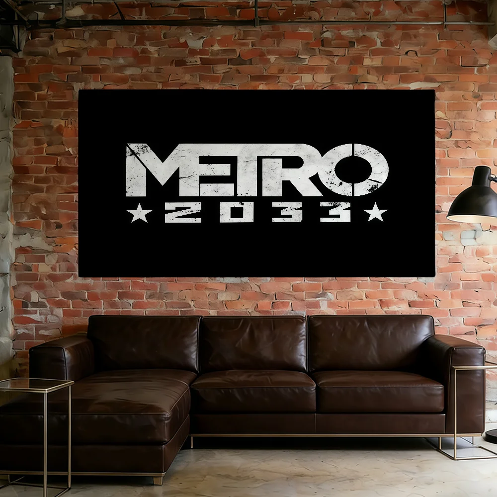 Bandera clásica del juego Metro 2033, el mejor precio para decoración de pancartas en campamentos al aire libre, fiestas y clubes.