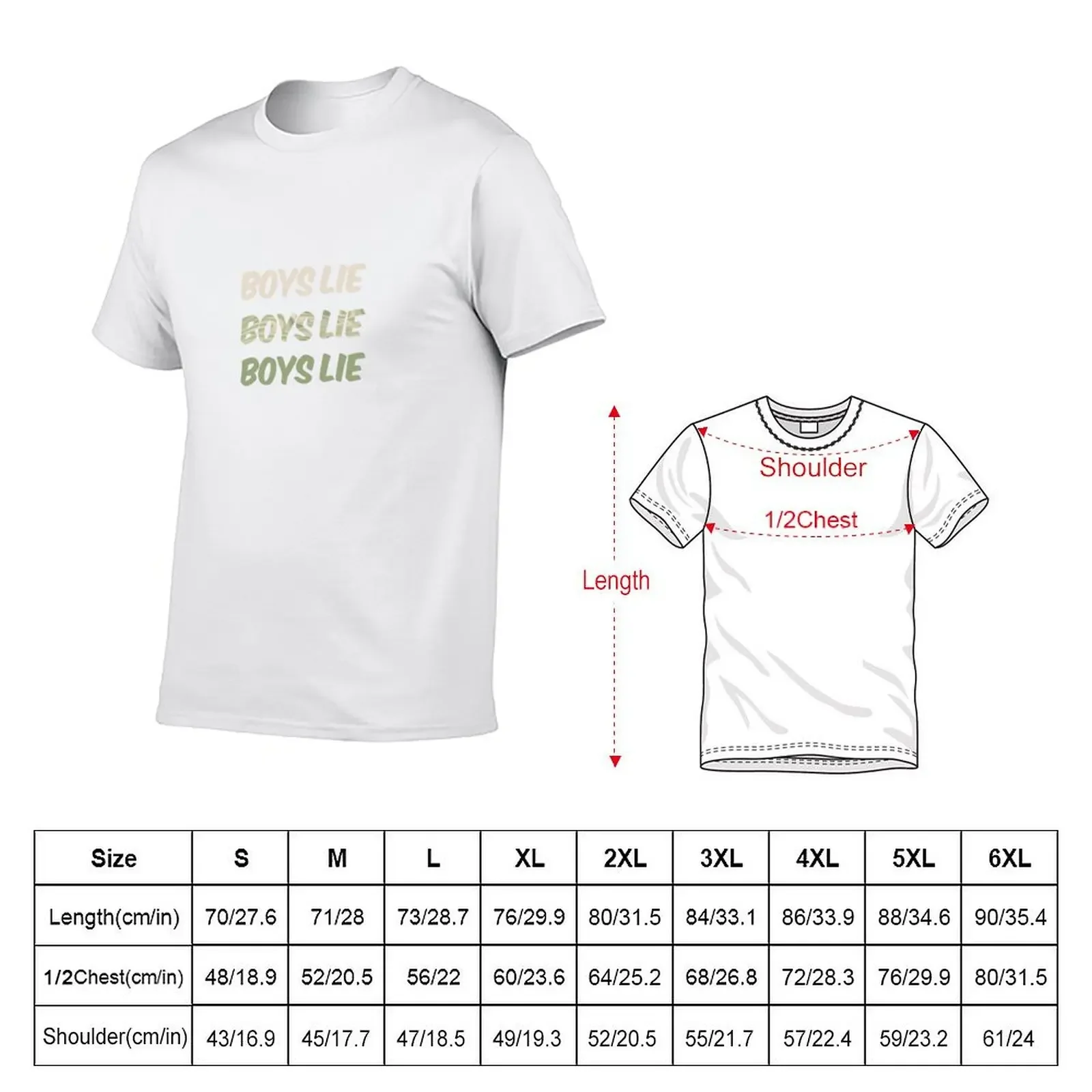 boys lie T-Shirt Aesthetic clothing custom shirt oversized t shirt fruit of the loom mens t shirts