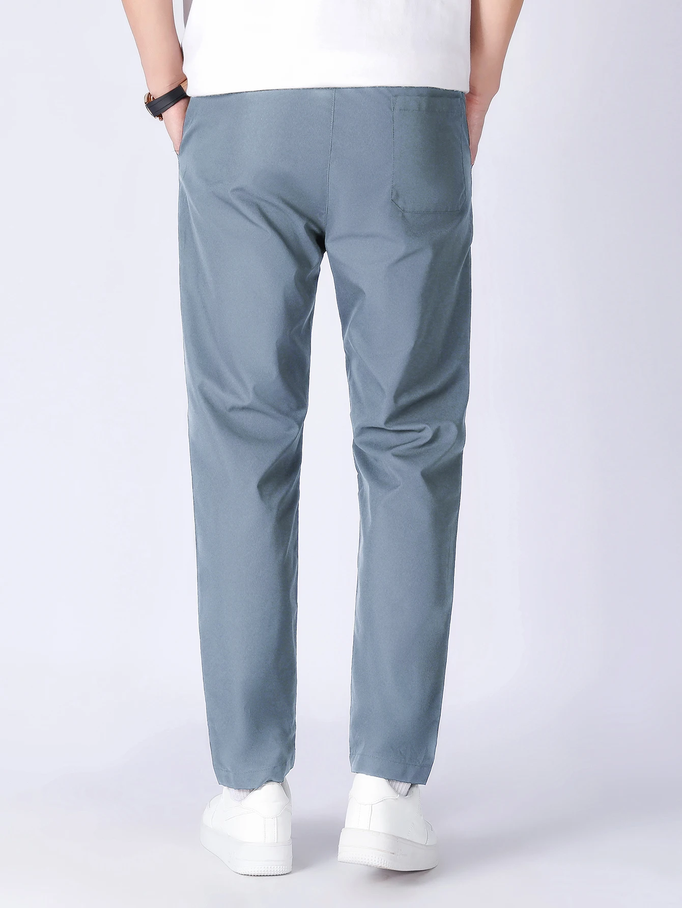 Sports Men\'S Summer Youth Students 2023 New Ice Thin Straight Tube Quick Drying Pants Boy Casual 9-Point Trousers