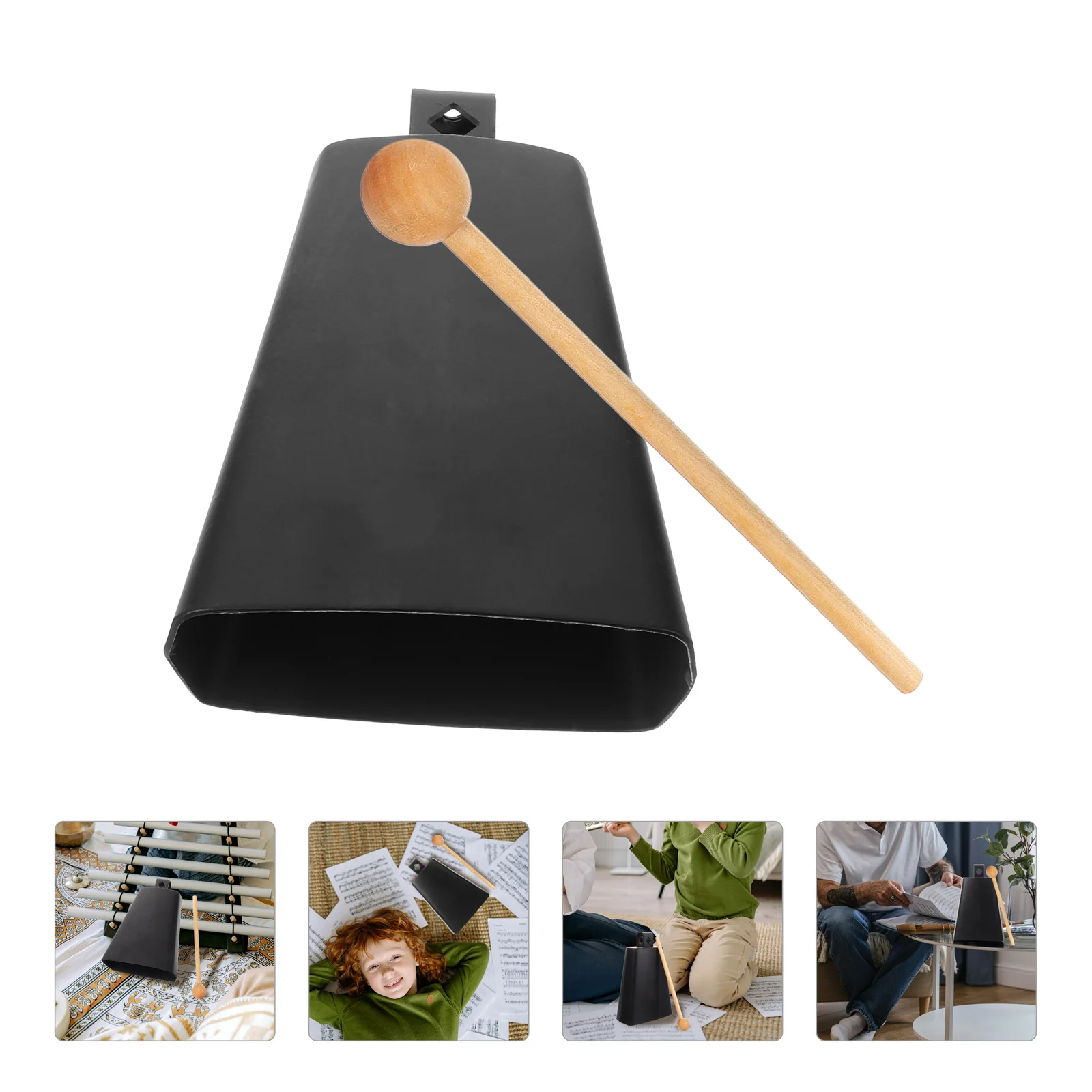

Sport Cowbell Musical Instrument Cheering with Handle Percussion Bells for Sports