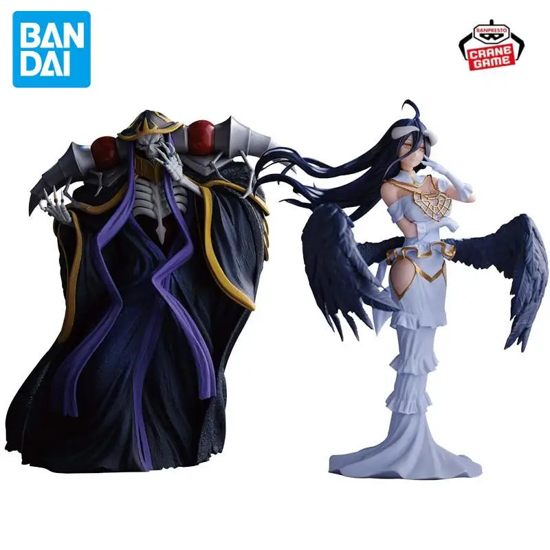 Original BANDAI BANPRESTO Overlord Ainz Ooal vestido albedo nuevo y sin abrir PVC Anime estatuilla colecciones genuinas modelo juguete para regalo