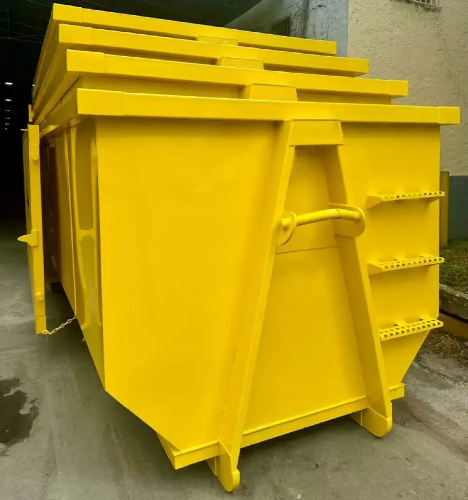 Hook Lift Dumpster for Waste Management System Use