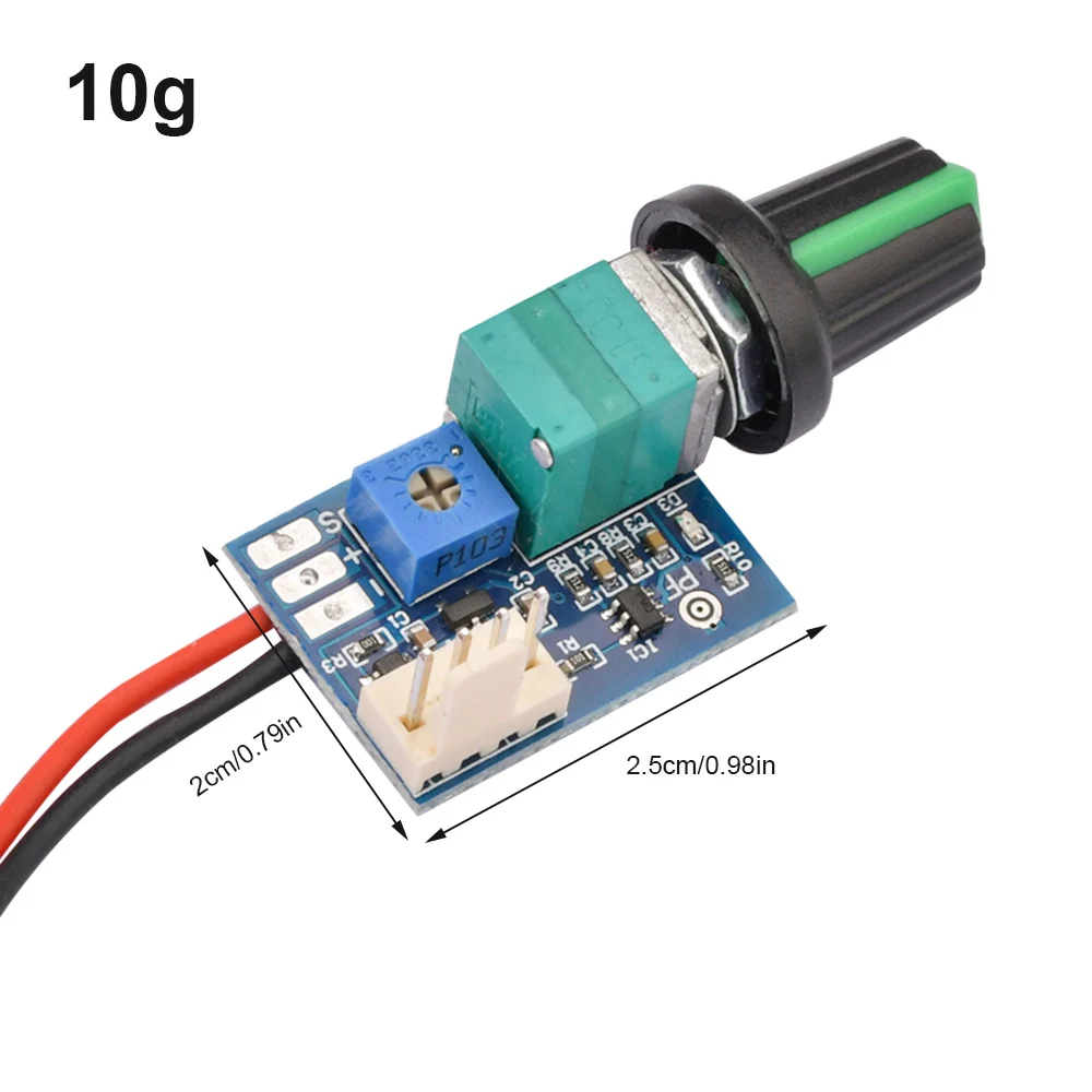 DC 12V PWM Speed Adjustable Switch 4-Wire Speed Control Module Mini Motor Speed Controller with Knob Switch Manual Stop