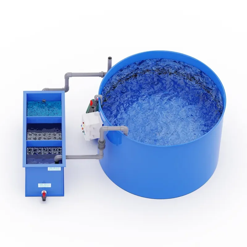 Square Pattern Round Fish Tank Aquaculture Equipment PVC/PP Plastic Filter Equipment