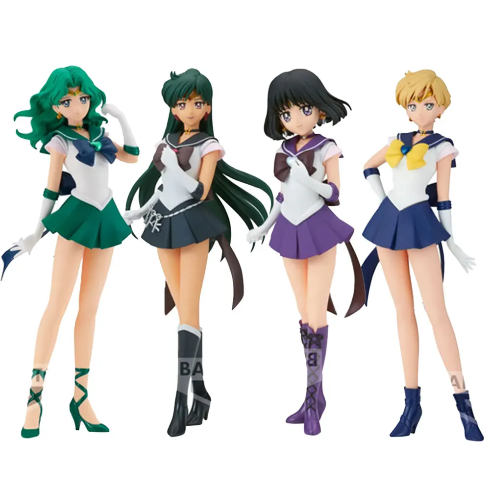 23CM Anime Sailor Moon Figure Pluto momenttublestu Mengying Neptune mandenharuka Tennou anime model toys Action figures bambola regalo PV