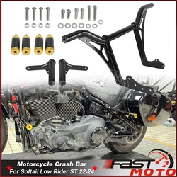 Motorcycle Sliders Crash Bar Guard For Harley Lowrider ST FXLRST Low Rider ST 2022-24 Engine Crash Bars Slider Bumper Protector