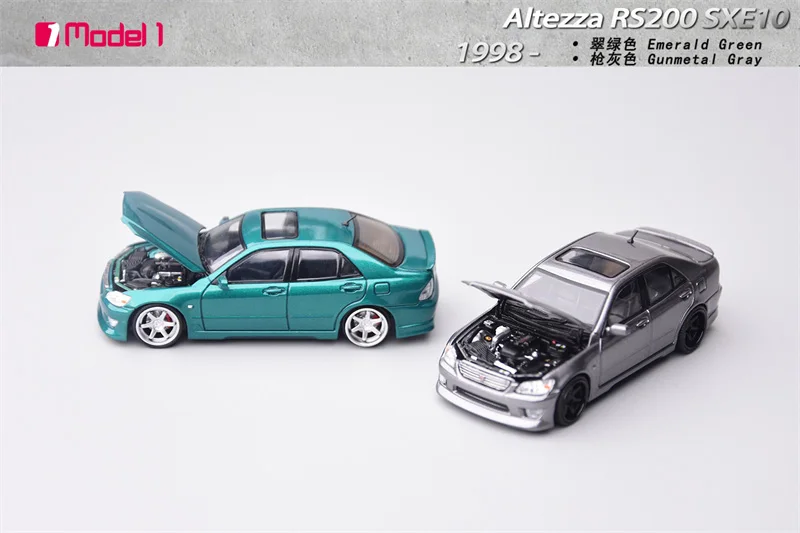 

Model One 1:64 SXE10 RS200 Altezza Die-Cast Car Model Miniature Gifts