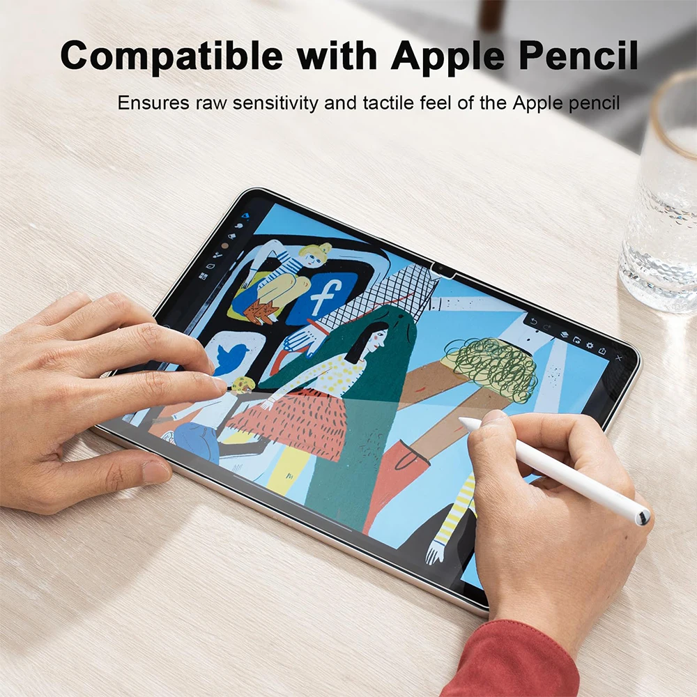 Tempered Glass For Ipad A16 M3 2025 10th Generation Screen Protector For Ipad Pro 13 11 M4 M5 12.9 Air 5 4 3 Mini 6 7 10.2 Film