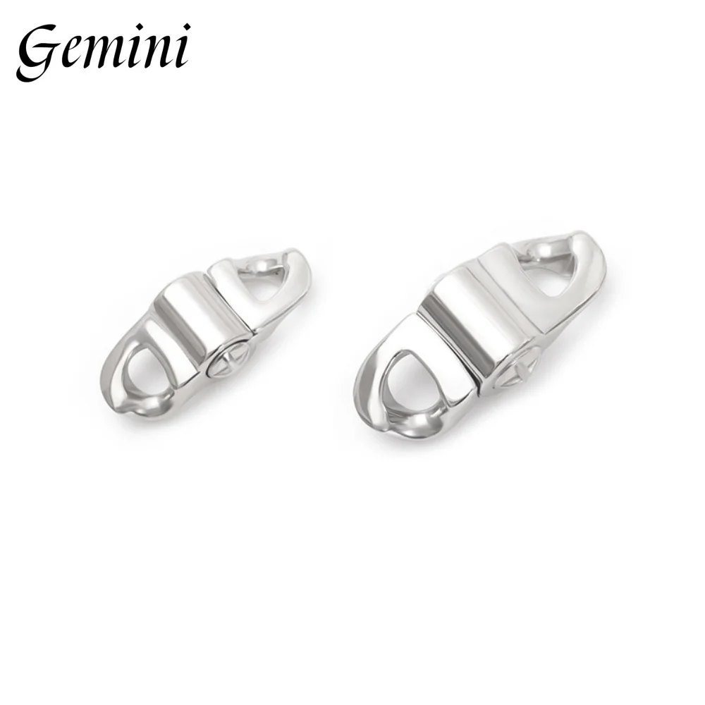 5Pcs 316L Stainless Steel Spring Clasps Lobster Clasp for Cuba Hiphop Chain Bracelet and Necklace Buckle Jewelry Accessories