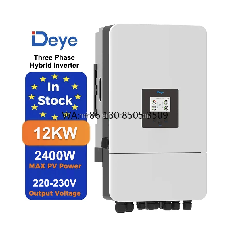 

Deye Three Phase Hybrid Inverter 12kw Solar Energy System 12000W Hybrid SUN-12K-SG05LP3-EU-SM2