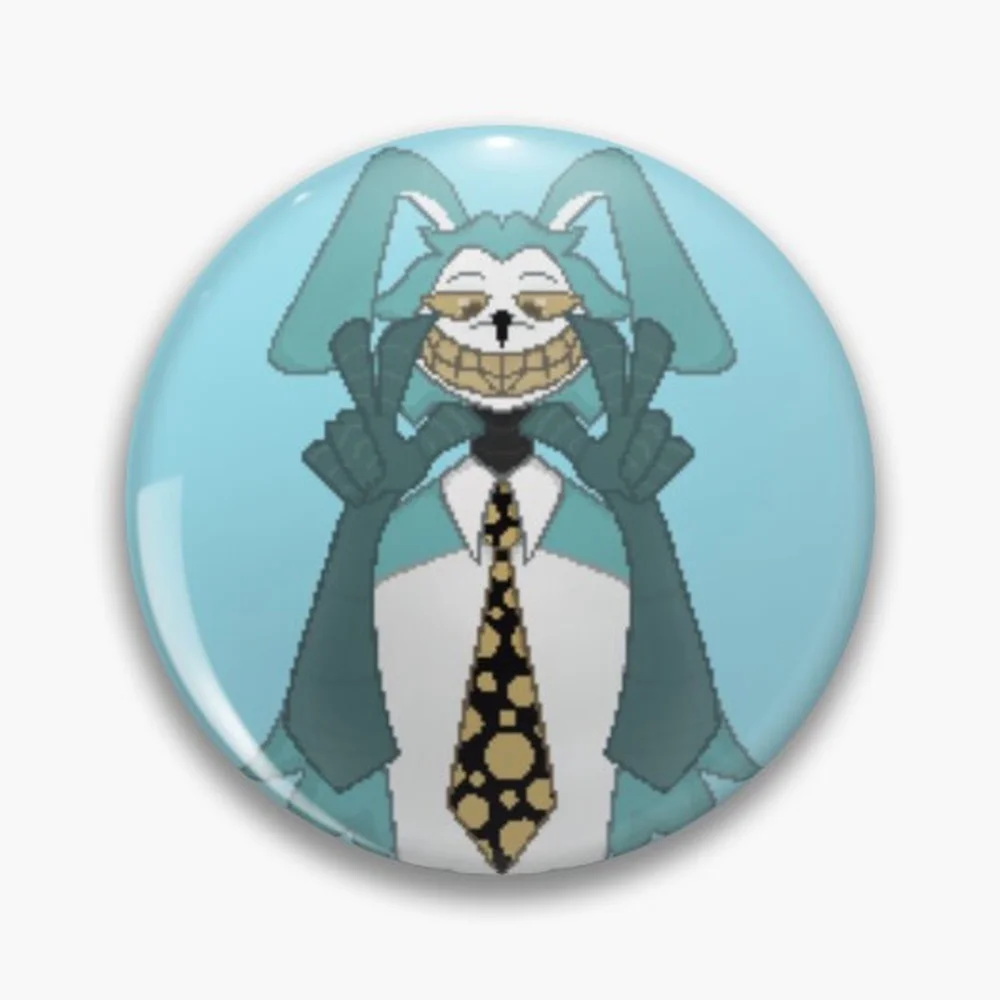 twf bon pixel sinais de paz Pin holográfico estrela coração broches botão laminado acessório de moda