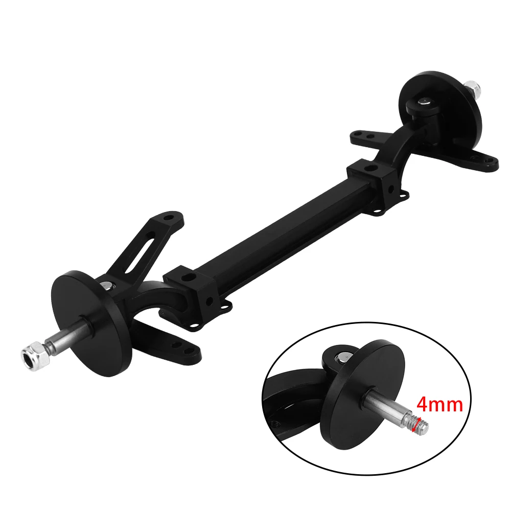 Black High Quality Metal Front Axle Steering Rod Link Pole for 1/14 Tamiya RC Tractor Truck Car