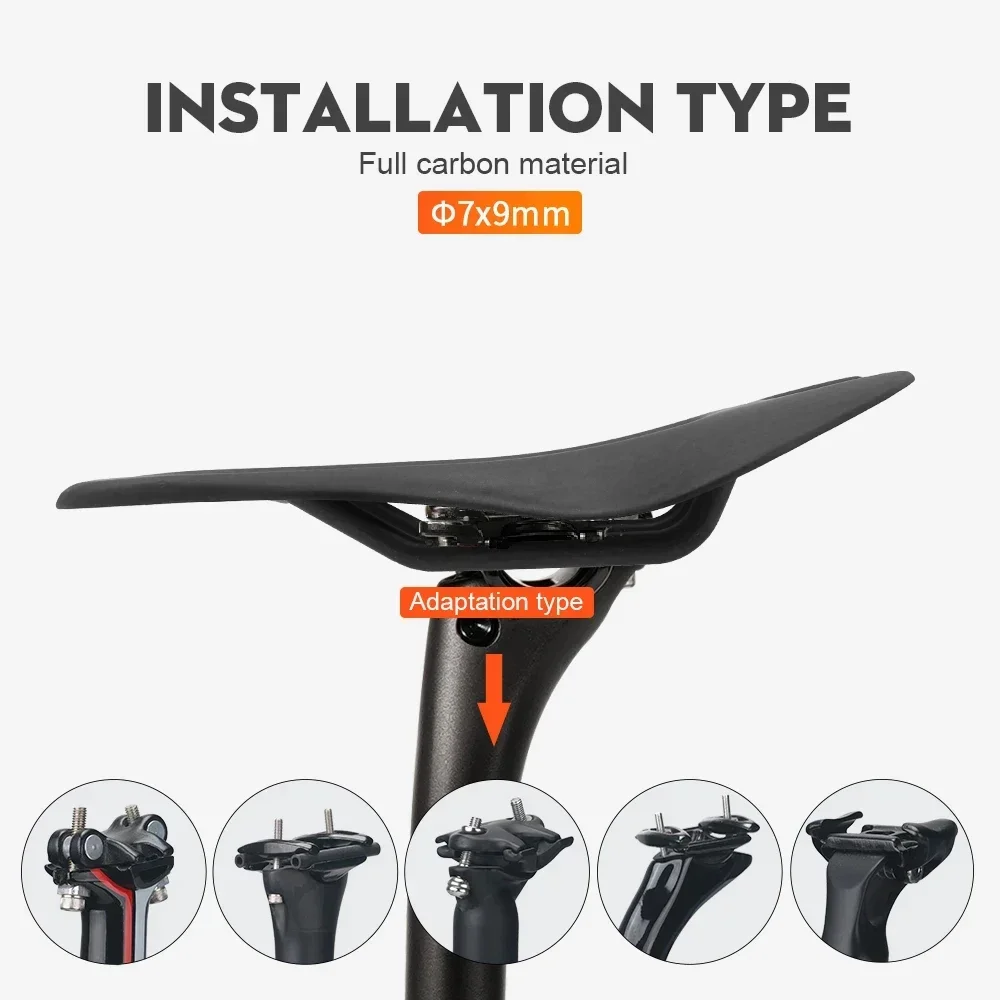 New Style TLO 65 Carbon Saddle MTB Bike Attel, 120*260mm, Road, Mountain Fold Front Seat, Bicycle Seat Cushion,Setback Saddles