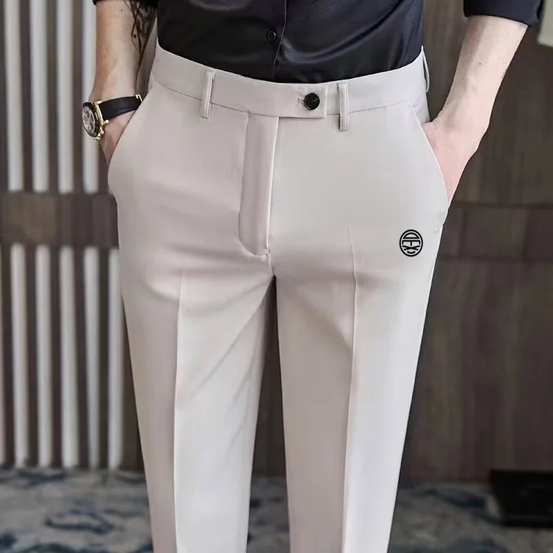 PantGolf pants men slim casual pants Men Korean version casual pants brand embroidery LOGO golf sports pants ball pants