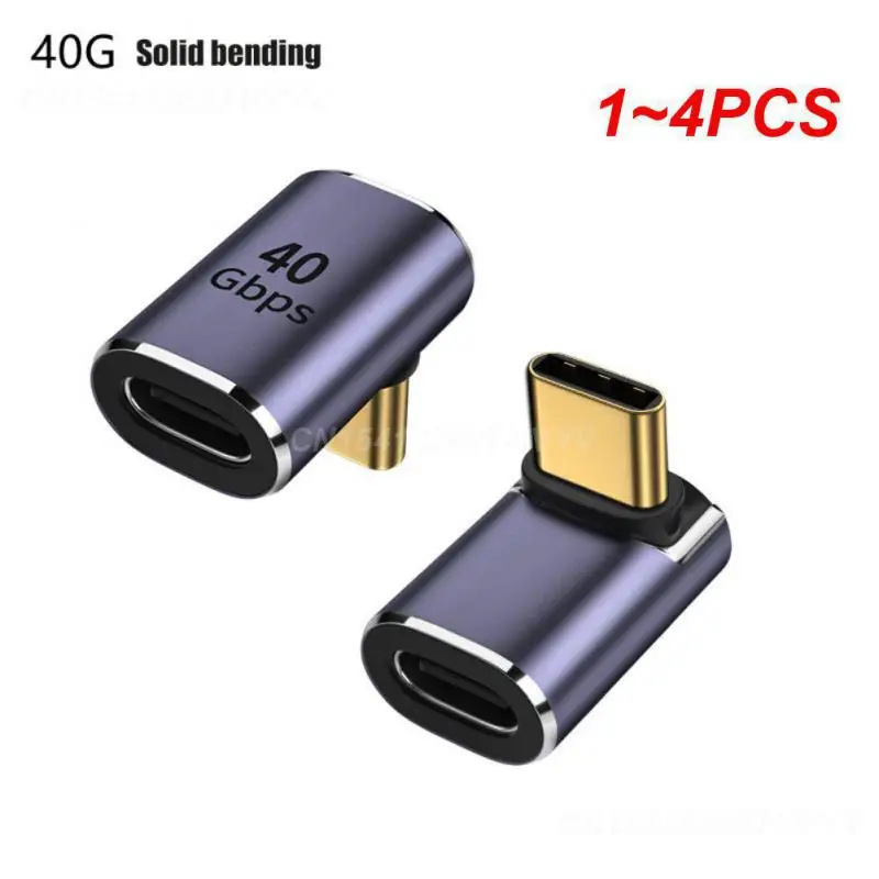 1~4PCS Fast Charging Converter 8k@60hz Portable Phone Accessories Otg Adapter For Macbook Usb Type C Adapter Aluminum Alloy