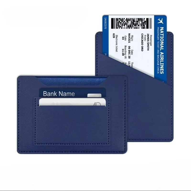 Unisex Passport Cover Case Waterproof PU Leather with Multi-Slots Portable Card Holder for Women & Men