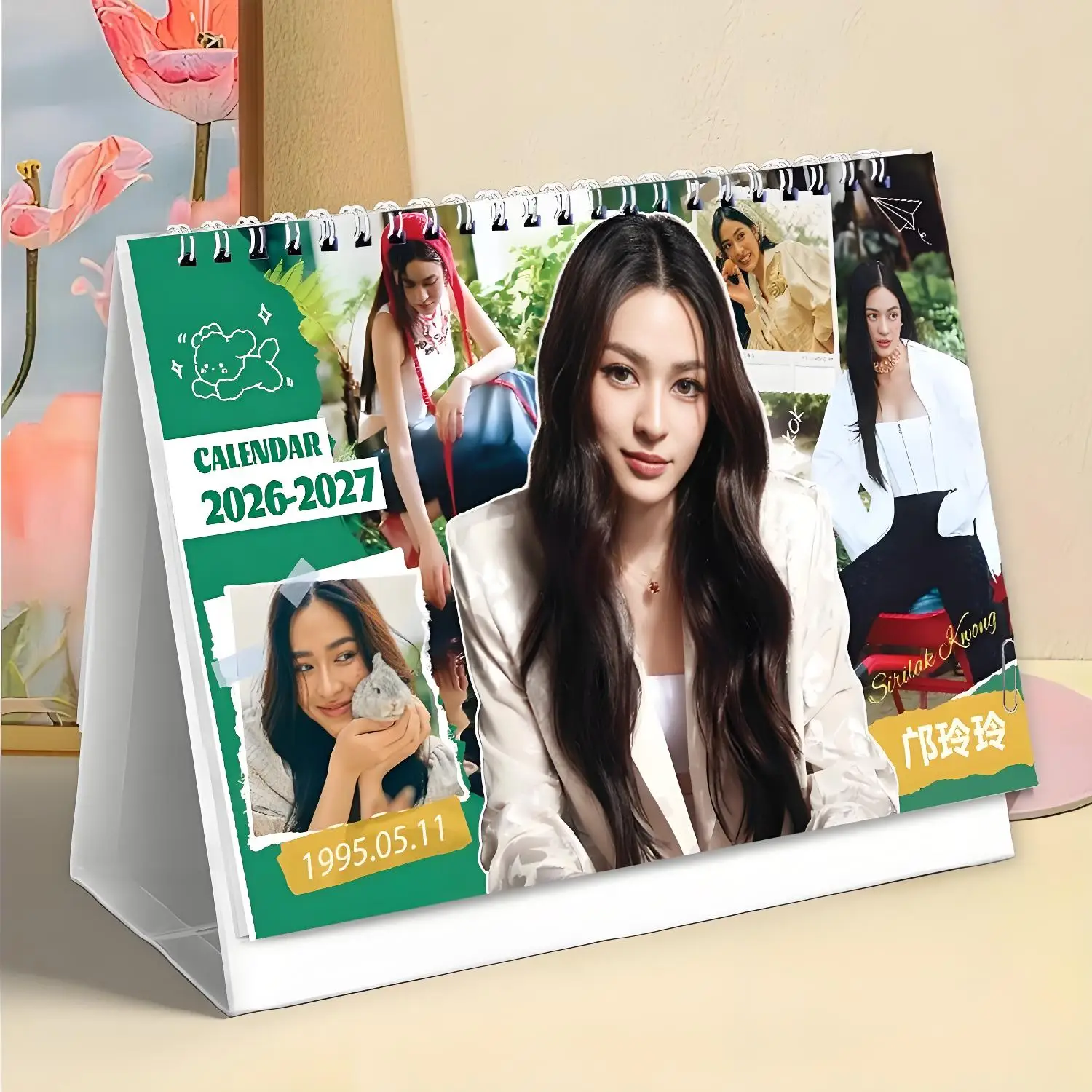 2026-2027 Kwong Lingling Desk Calendar - Minimalist & Creative Calendars Daily Planner Perfect Gift for Fans