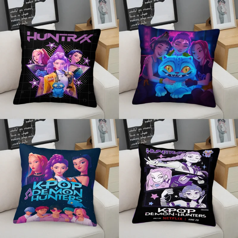

Hasbro Kpop Throw Pillow Star Team Anime Decorative Cushion Soft Plush Square Nap Pillow For Sofa Bed Car Kids Girls Fans Gift
