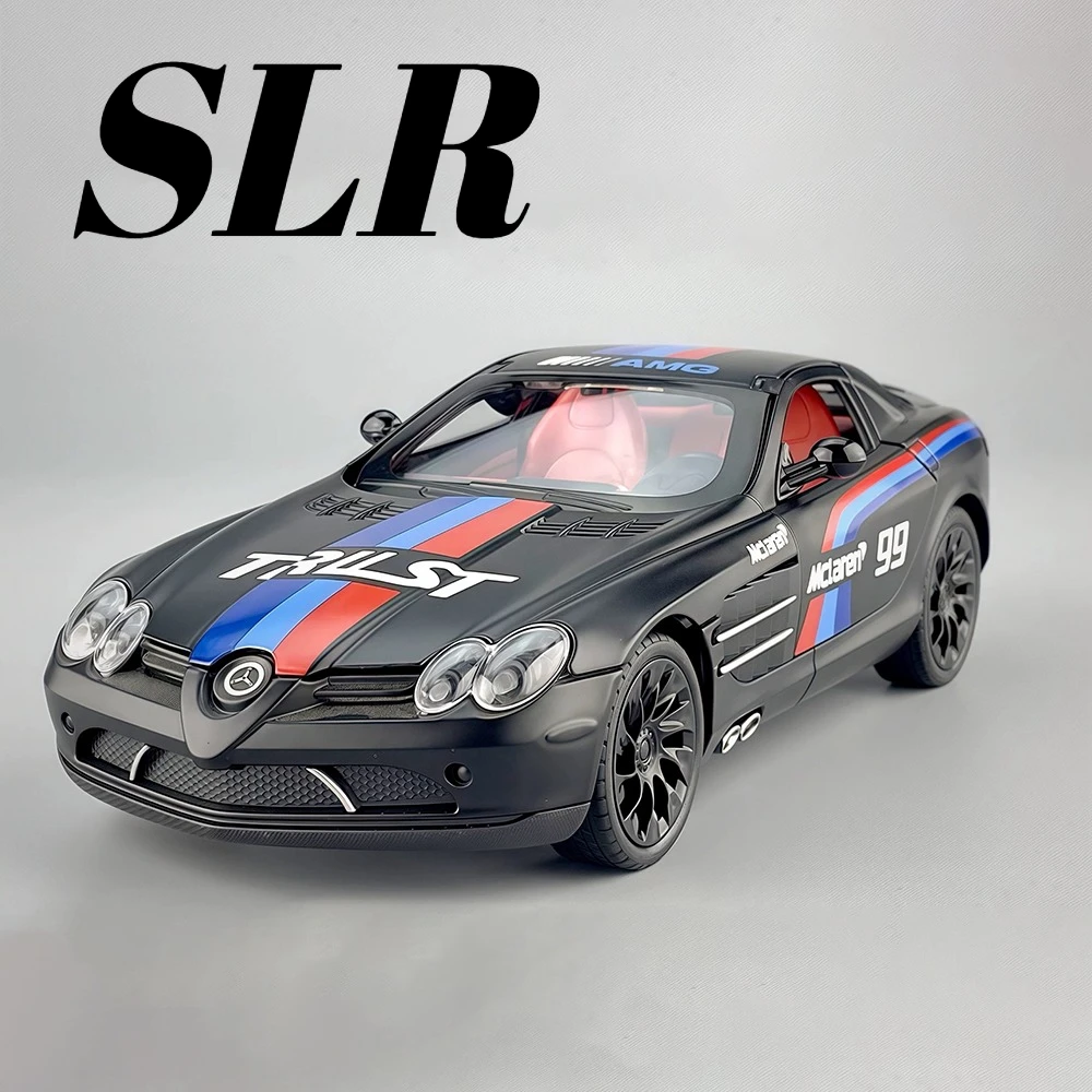 1:24 SLR E300L Sportwagen Modell Spielzeug Metalldruckguss Miniaturfahrzeuge Modelle Zurückziehen Spielzeug Sammlung Kinder Geburtstagsgeschenke