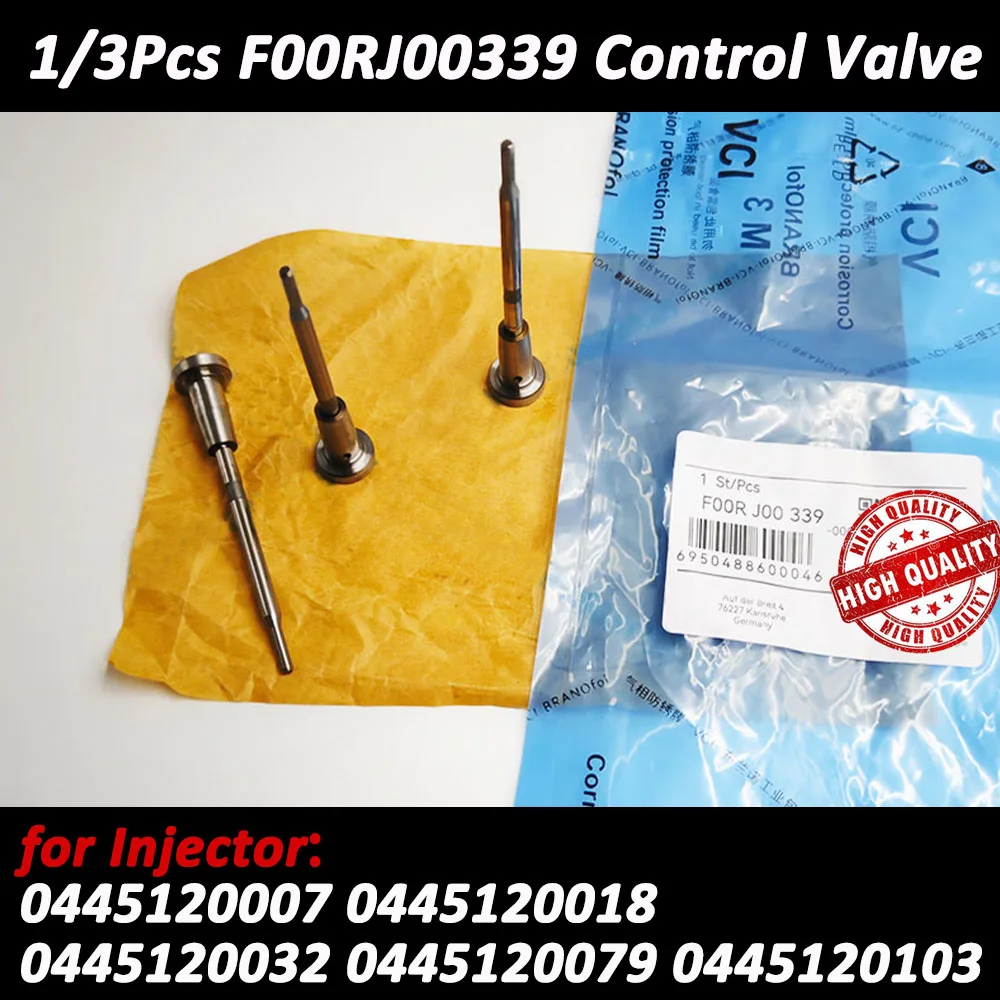 1/3Pcs F00RJ00339 F 00R J00 339 New Control Valve For 0445120007 0445120007 0445120018 0445120079 0445120032 044512010 Injector