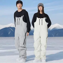 Winter Outdoor Snow Pants Women Snowboard Jumpsuits 3L Waterproof Female Trousers Man Mountain Motorcycle Skiing Sport Overalls