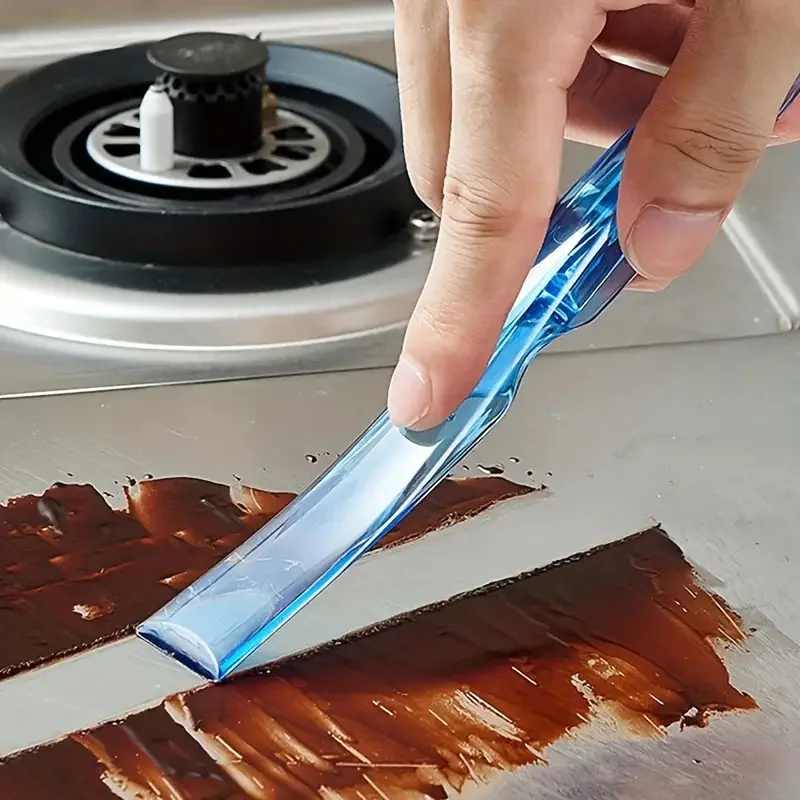 2pcs Strong cleaning shovel made of plastic material that will not damage the boiler and scrape the gaps in the kitchen