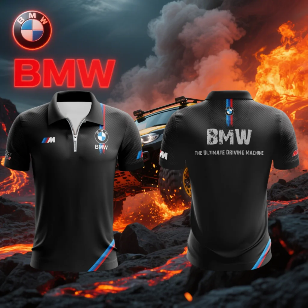 

Лето 2025 г., мотоциклетный костюм BMW, гоночный костюм, быстросохнущая рубашка-поло, футболка, мужская повседневная дышащая модная футболка с коротким рукавом
