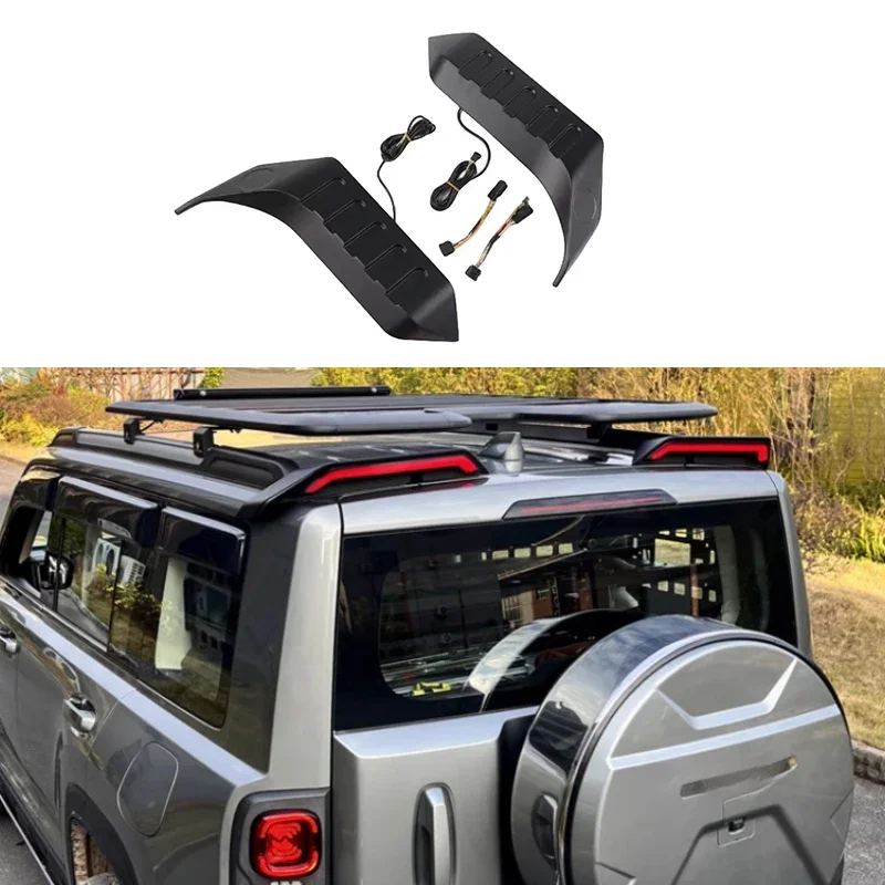 Car Roof Streamer Taillight Fit for Haval Raptor Modification with Lighted Roof Wing Appearance Decoration Off-road Accessories