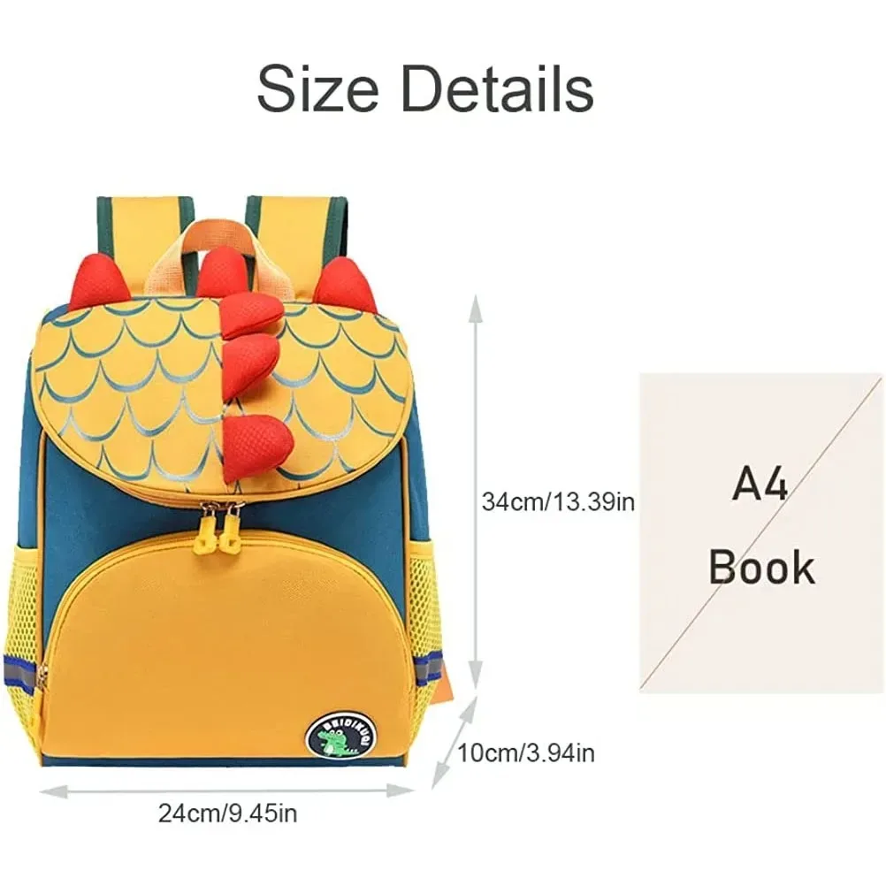 Personalized Kids Kindergarten Backpack with Dinosaur Embroidery 3