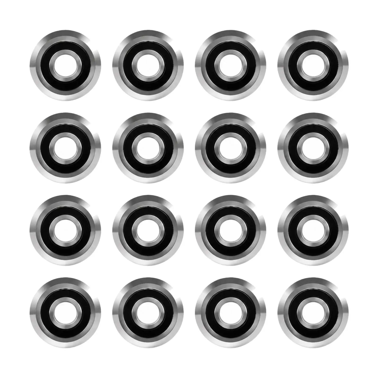 Ball Bearing 2RM-2RS Silver Tone 8260N Load Capacity for Workshop Machinery Skateboard Oral Equipment Use
