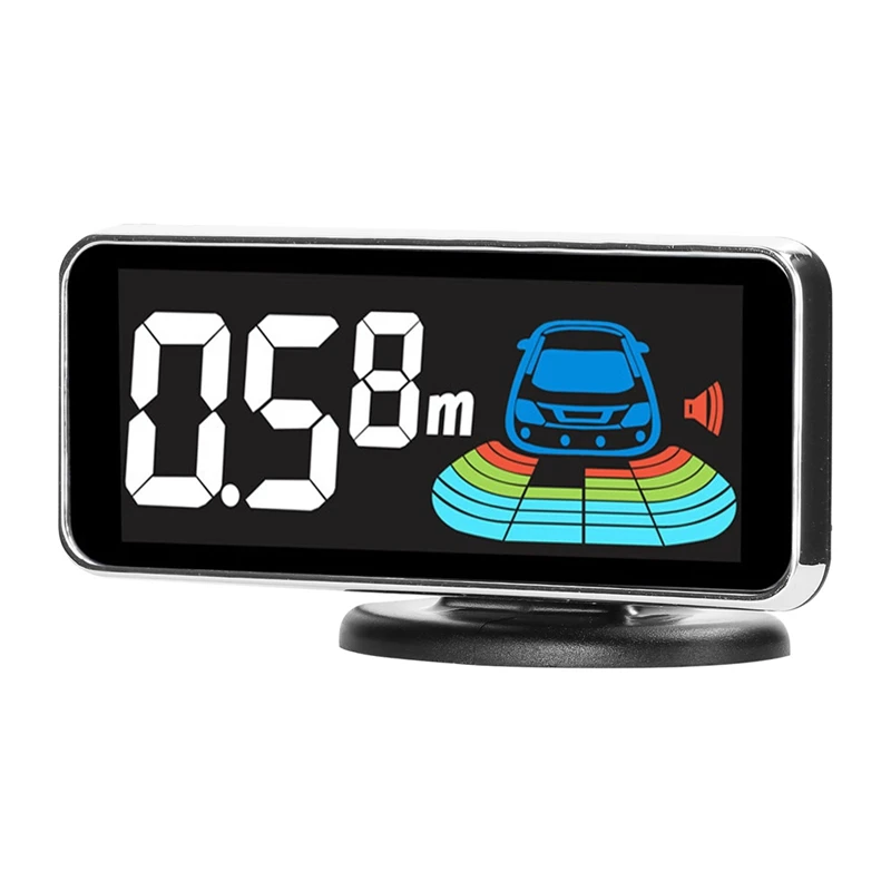 Car Parking Sensor Rear Reversing Radars System with 4 Parking Sensors Distance Detection LCD Distance Display-A23U