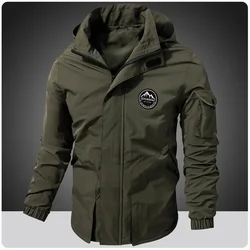 Plus Size 7XL 8XL Softshell Camping Jacket Men Windbreaker Outdoor Tactical Hiking Jacket Winter Fall Bomber Coat Hombre Clothes