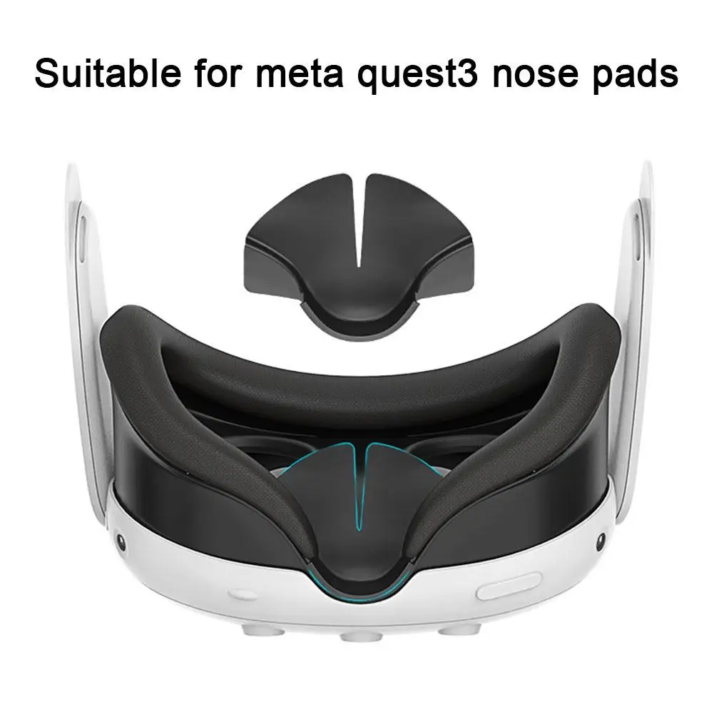 Silicone Blackout Nose Pads Suitable For Meta Quest3 VR Prevent Light Leaks Nasal Pads Sweat-proof Dust-proof Accessories G8N6