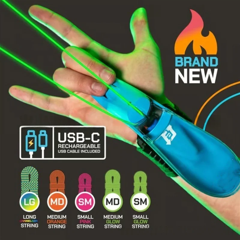

Glow Webshooter String Launching Toy bracelet Innovative Wrist Launcher For Kids Cosplay Outdoor Play Dark Night Fun