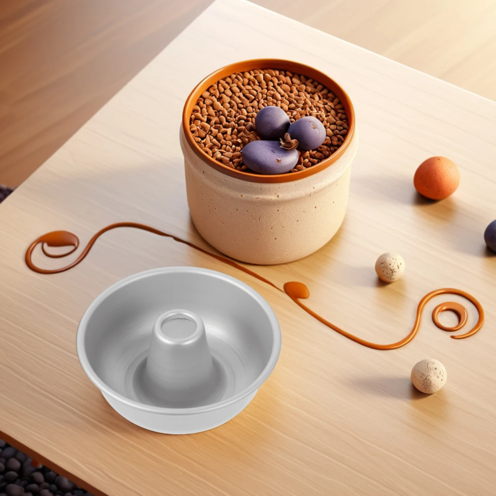 

2Pcs Durable Hollow Cake Pan Nonstick Alloy Food Cake Pans Donut Baking Molds Round Baking Accessories