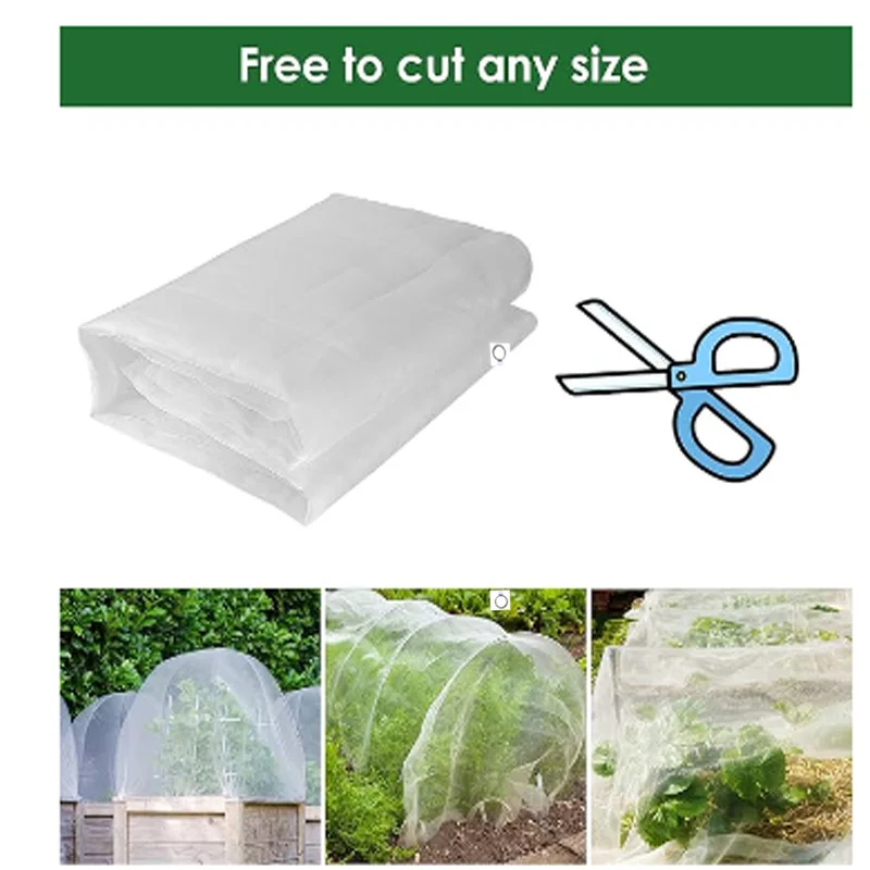 Garden Insect Proof Net, Plant, Vegetable and Fruit Covering Net, Greenhouse Protection Net, Pest Control, Bird Protection Net