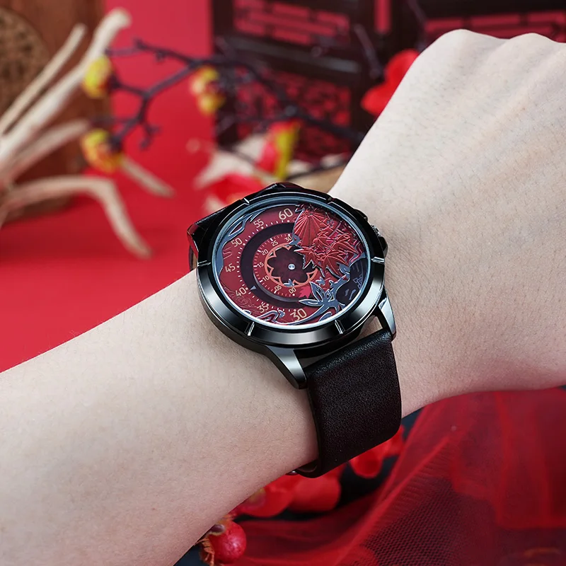 ساعة Lucky Stone TianGuanCiFu الرسمية التعاونية أنيمي الرسوم المتحركة المحيط شيه ليان Huacheng ساعة كوارتز لعبة Gitf العصرية #5