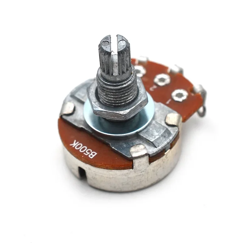 2Pcs Full Size A500K/B500K/A250K/B250K Split shaft 18mm Guitar Volume Tone Big Pots Potentiometer for ELectric Guitar Bass