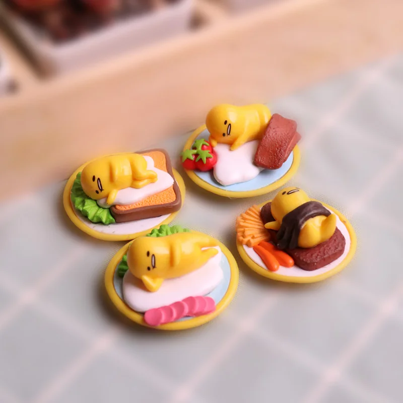 Japón Anime Gudetamas yema huevos perezosos juguete lindo muñeca Kawai caja ciega regalos para niños decoración de mesa figuras Gashapon