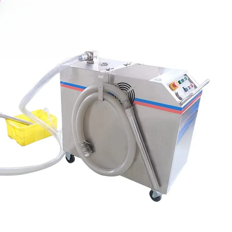New Oil Water Separator for CNC Machine Tool Coolant Stainless Steel Mobile Unit Removes Surface Oil Extracts Metal Chips Sludge