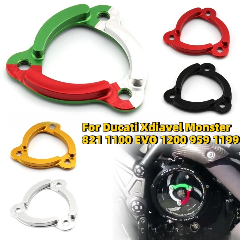 Motorcycle CNC Racing Clear Clutch Cover Spring Retainer Pressure Plate For Ducati Xdiavel Monster 821 1100 EVO 1200 959 1199