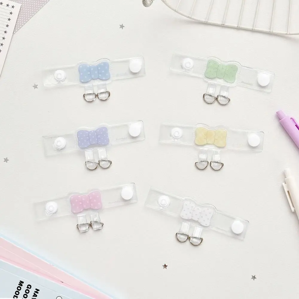 Polka Dot Bow Bag Hanging Buckle Bowknot Transparent Ita Bag Buckle DIY Mountain Climbing Buckle Bag Accessories Friends