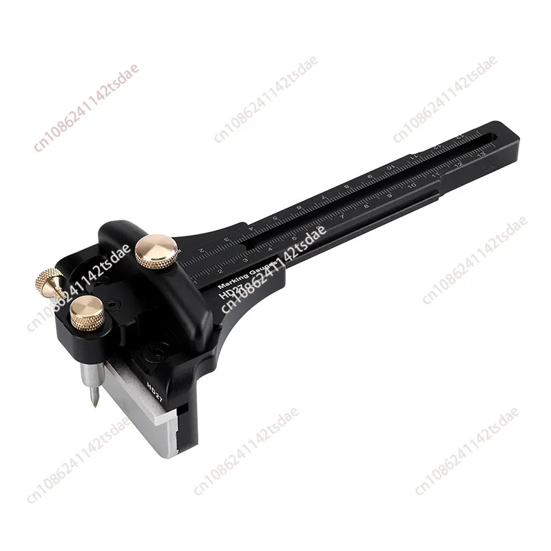 Aluminum Alloy Woodworking Square Ruler Marking Gauge Multi-functional Measuring Tool Limit Stop for Carpenter