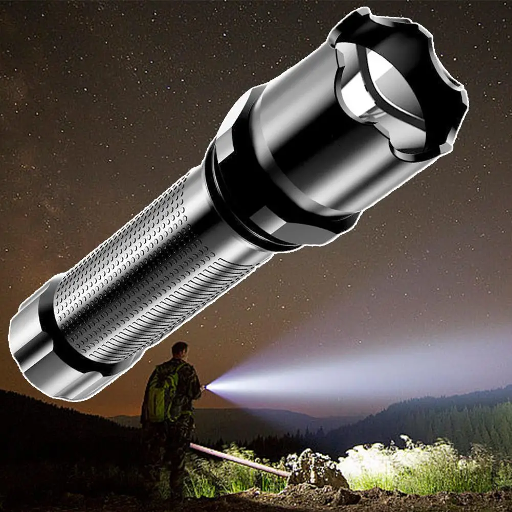 Mini Flashlight Torch Led Rechargeable Usb C Light Ip68 Waterproof For Hiking Camping High Luminus J7g4