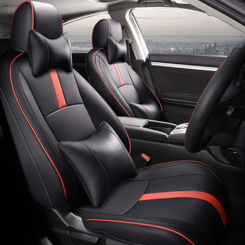 Car Special Seat Covers Accessories For Honda Civic 2016-2018,2020-2021 10th generation Protect Artificial Leather Seat Cushion