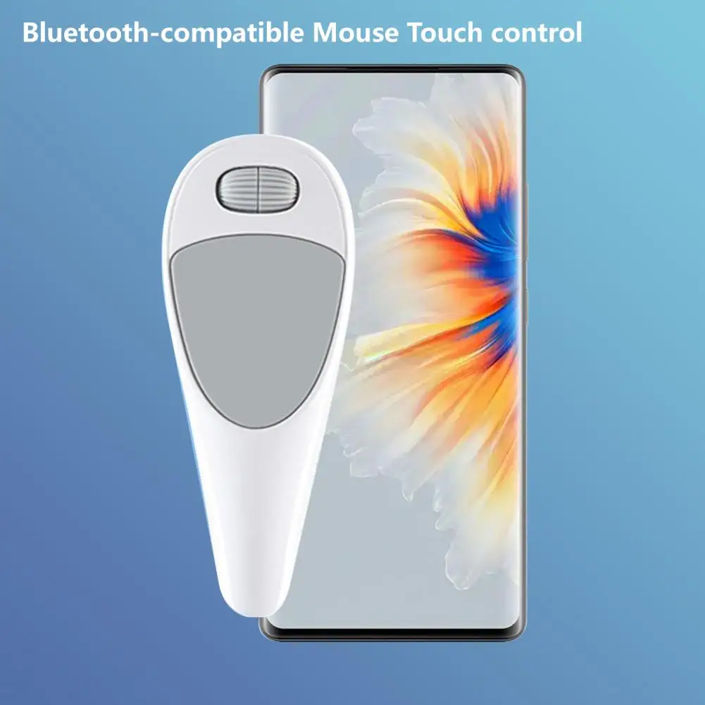 1 Set Thumb Mouse 10M Range Hands Free Remote Control Phone Mouse Bluetooth-compatible V5.0 Wireless Mouse Phone Accessories