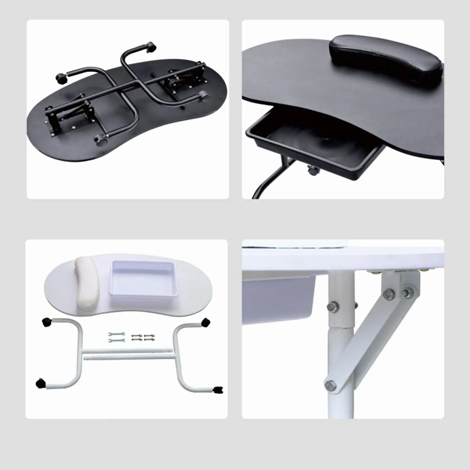Portable Manicure Table Nail Desk Practical with Carry Bag with Large Drawer,Manicure Tech for Nail Art, Salon, Manicurist
