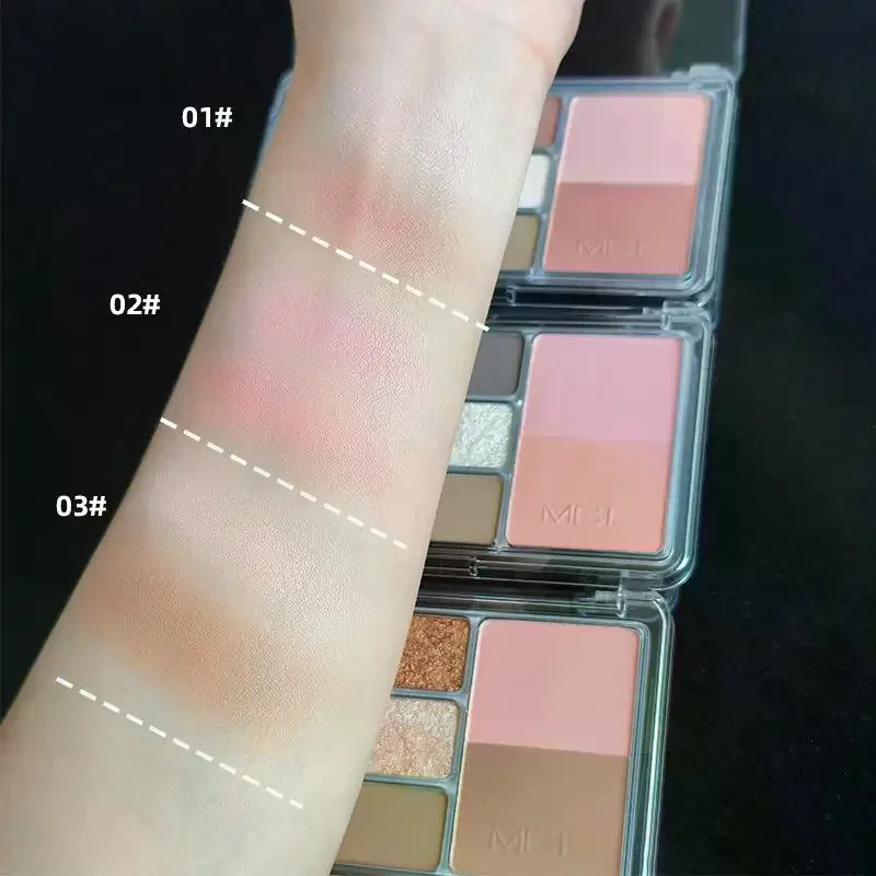 Multi-Purpose Palette Perfect Ideal For Light Everyday Makeup Contouring Blush And Eyeshadow Long-lasting Eye Makeup 12-Color