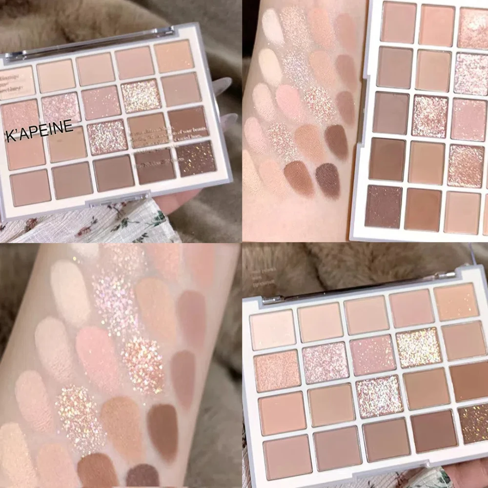 20 色韓国低彩度アイシャドウパレットパープルマット真珠光沢のある長期的な防水グリッターアイシャドウアイメイク