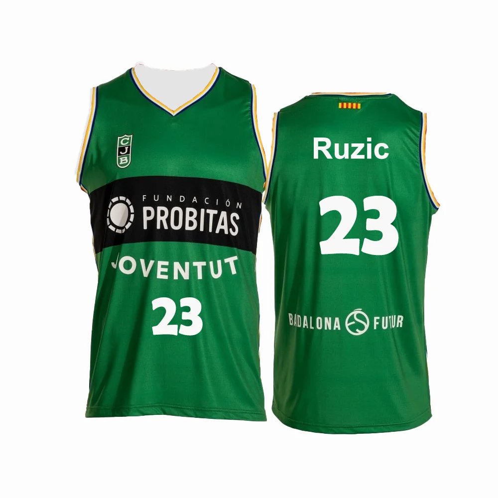 24/25 New Arrivals Spanish Basketball Joventut Badalona Basketball Jersey Vest Michael Ruzic Men/Boy Basketball Jersey